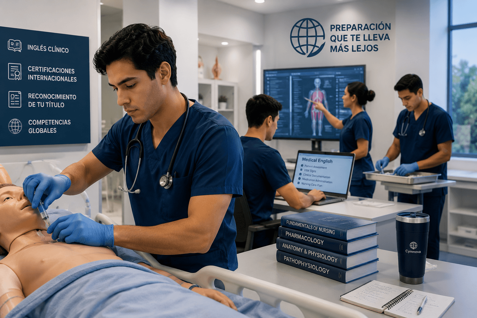 Imagen del programa con preparación clínica, certificaciones y competencias internacionales.